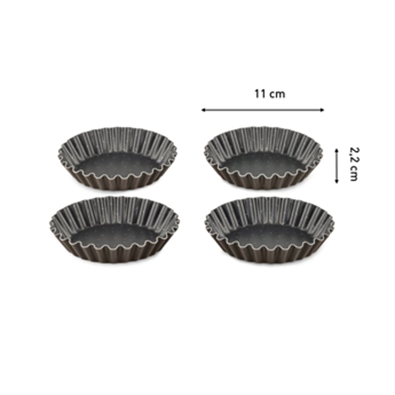 Tefal J5548102 Perfect Bake Set 4 small Tart 11